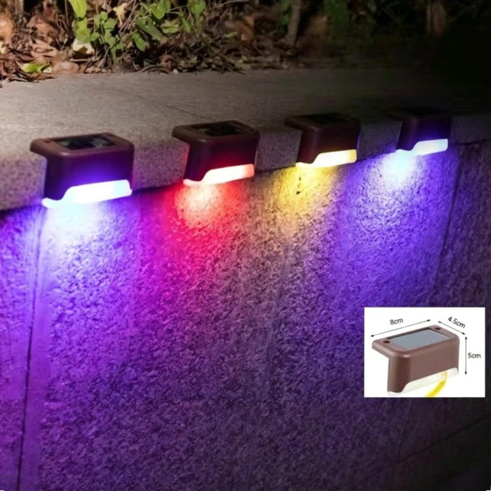 1/4/8 Stück Solare Terrassenleuchten Außen Wasserdichte LED Zaunlichter Stufen Garten Dekorationslampe für Terrasse Treppen Geländer Weg