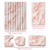 Marble Bathroom Shower Curtain Bath Towel Floor Mat Five-Piece Set Bathroom Toilet Carpet Shower Foot Mat