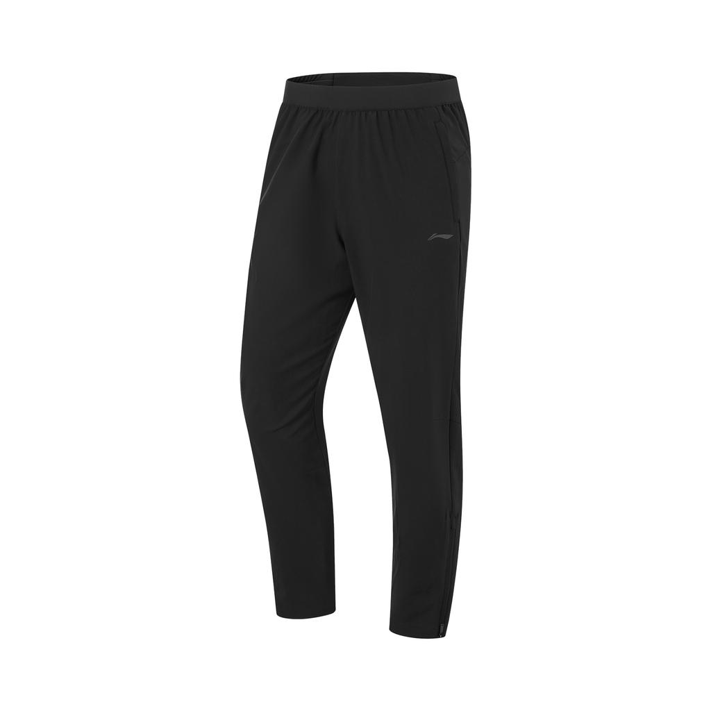 Li-Ning Comfortable Simple Versatile Casual Pants Men Bottoms Black AYKU760-1