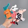 Cartoon Bag Pendant Accessories 17CM Key Rings Fashion Plush Doll Key Chains  Bag Ornaments