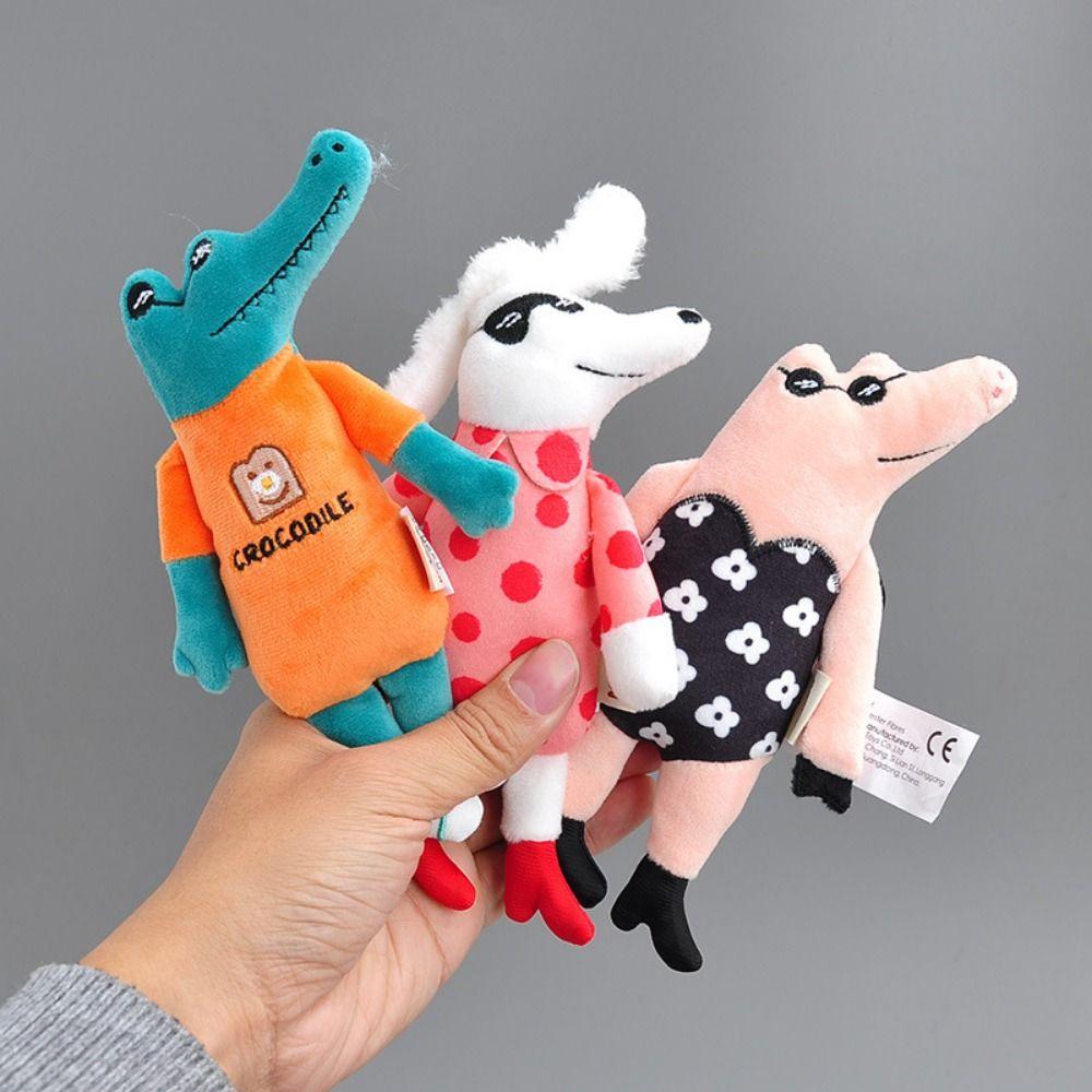 Cartoon Bag Pendant Accessories 17CM Key Rings Fashion Plush Doll Key Chains  Bag Ornaments