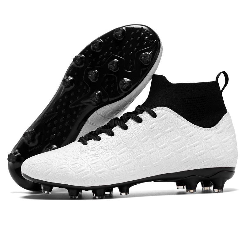 Foreign trade spot football shoes high-top students spikes youth professional game training football shoes
