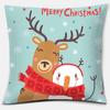 Cute Christmas Snowman Square Pillowcase Home Decoration Car Sofa Cover Anime Body Pillow  Outdoor Pillow Covers