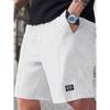Mens Casual Waffle Knit Drawstring Shorts