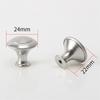 40Pcs Stainless Steel Knobs Single Hole Silver Round with Fitting Screws Pulling Handle for Furniture Door Cabinet