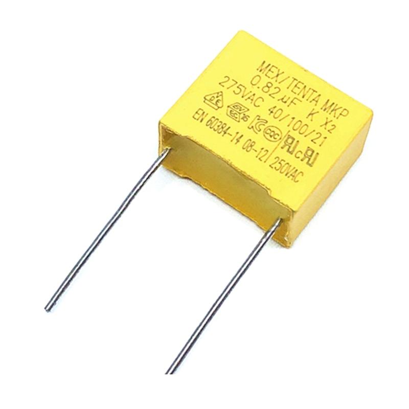 Polypropylene Safety Capacitors Kit 275VAC X2 MKP 0.47UF 0.22UF 0.33UF 0.82 0.68 Anti-electromagnetic Interference 10Pcs
