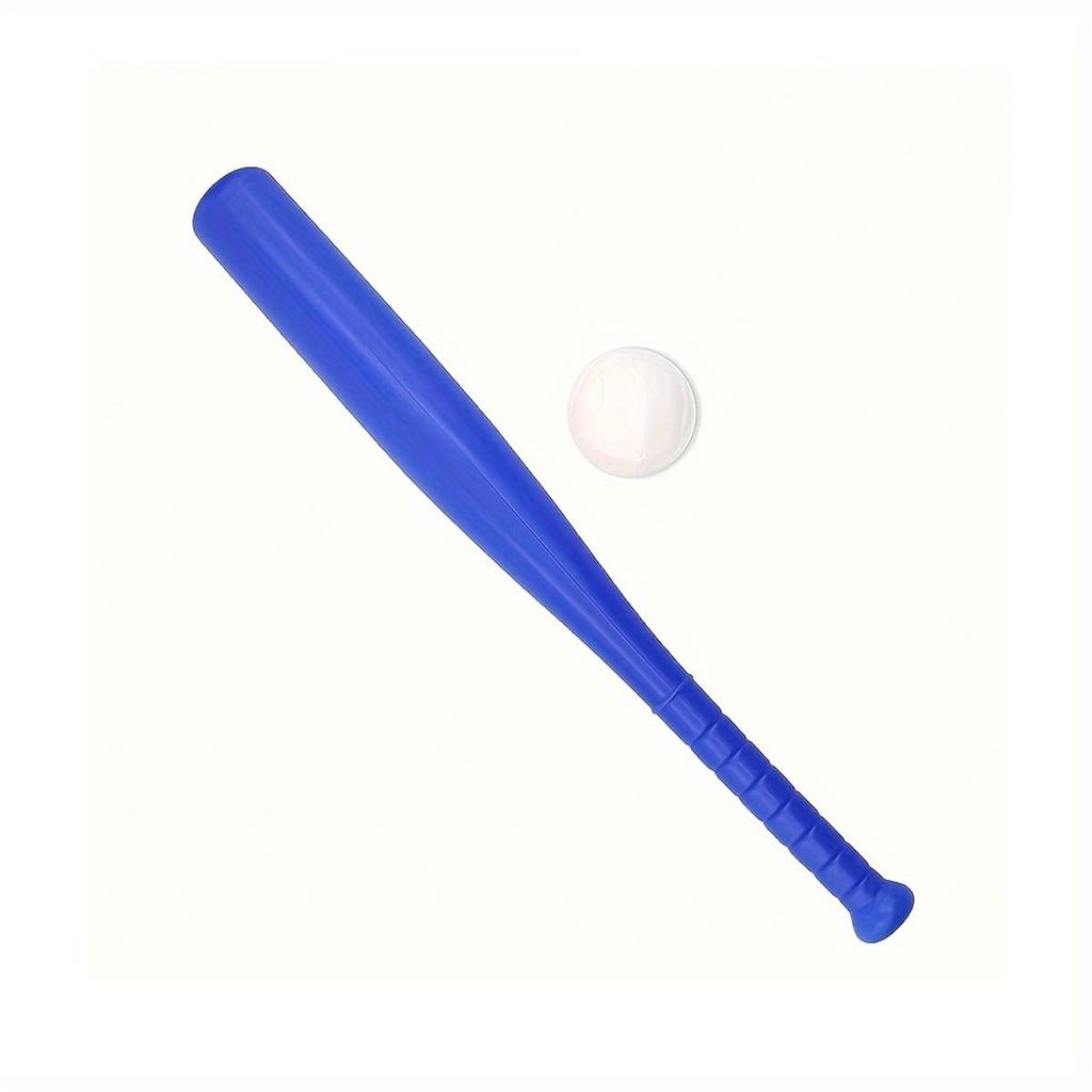 2pcs/Set Plastic Baseball Bat With Ball 17.7inches Baseball Bat For Beginner Baseball Player Outdoor Sports Game Backyard ZSY