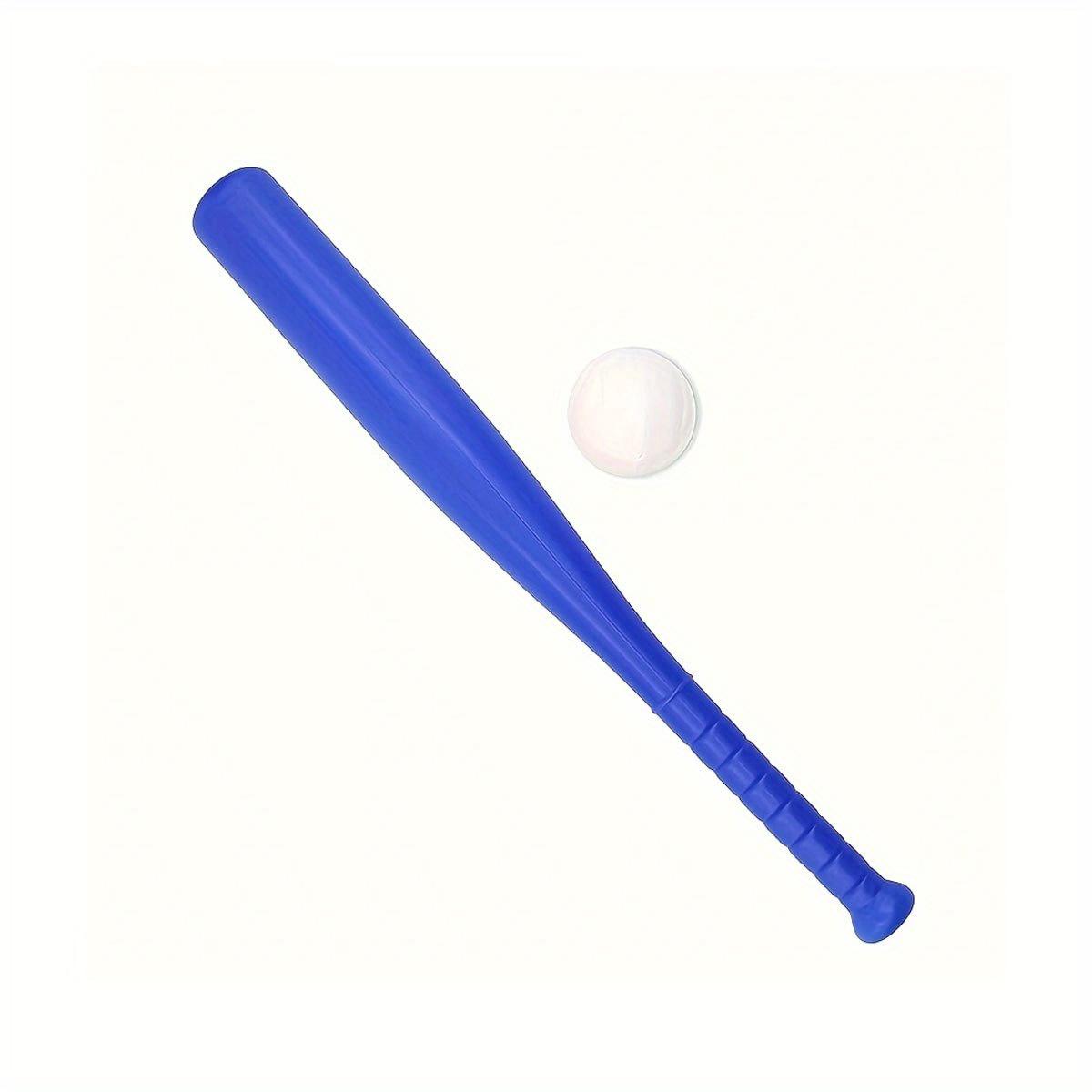 

2pcs/Set Plastic Baseball Bat With Ball 17.7inches Baseball Bat For Beginner Baseball Player Outdoor Sports Game Backyard ZSY синий