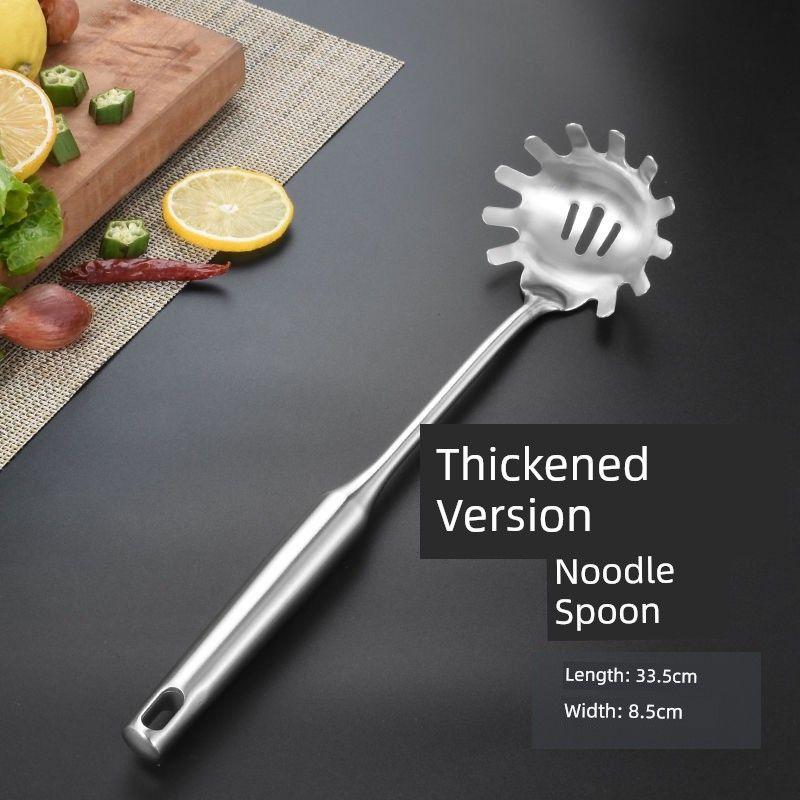 For Home Kitchen Thickened Stainless Steel Spoon Spatula Spatula Kitchenware Suit Spatula Large Spoon Spatula