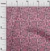 oneOone Cotton Flex Fabric Leaves|Floral & Paisley Block Print Fabric By The Yard 40 Inch