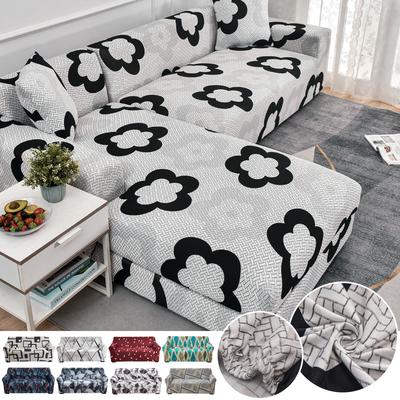 Stretch Sofa Slipcover Couch Cover Spandex Non Slip, With Elastic Bottom For L Shape Sectional Sofa Couches, Great For Kids Pets