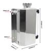 2L Coolant Radiator Overflow Tank Visible Coolant Level Square Expansion Reservoir Engine Oil Catch Can Automotive Accessories