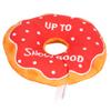 Pet Donut Toy Plush Bite Resistant Teeth Grinding Christmas Pattern Dog Squeaky Toy for Puppy Cat