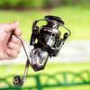 HA Antique Bronze Micro Spinning Reel Full Metal Left Hand 4.1:1 Gear Ratio 550g Weight Long Casting Lure Fishing Reel