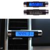 LED Backlit Car Air Vent Clip Clock & Thermometer with Time and Temperature Display