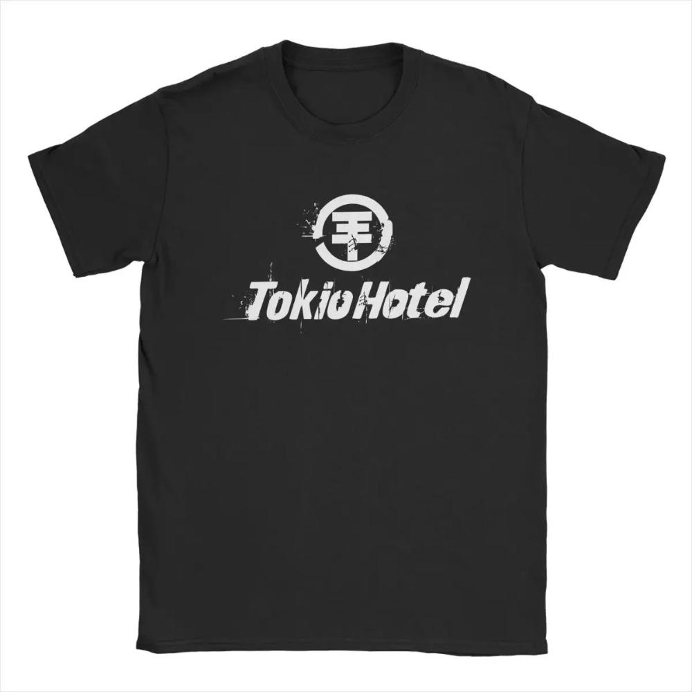 Tokio-Hotel-Logo T Shirt Men Cotton Fashion T-Shirts Crew Neck Tee Shirt Short Sleeve Clothing Gift Idea