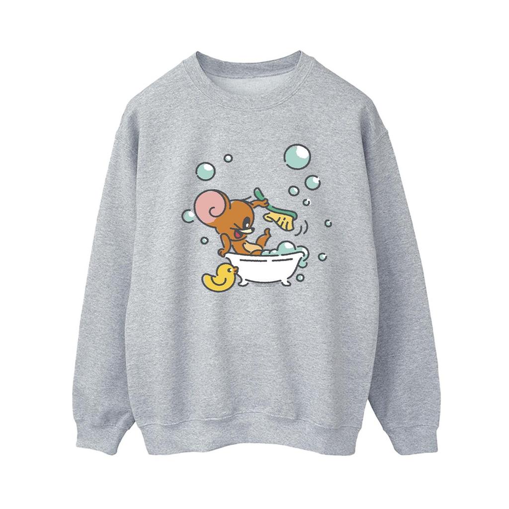 Tom And Jerry Womens/Ladies Bath Time Sweatshirt