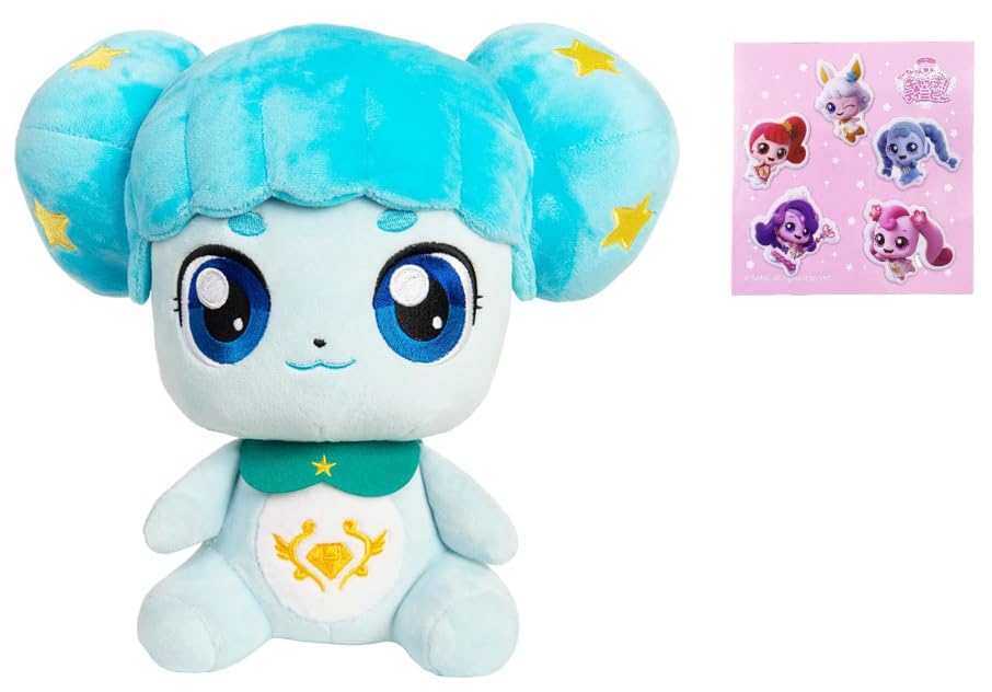 Includes Tinipin Puffy Sparkling Tinipin Makopin Plush Medium Size  Secret Catch! Sticker  Catch! Toy,