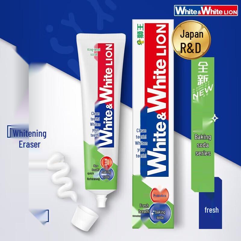 Lion Baking Soda & Probiotic Whitening Toothpaste with Lime