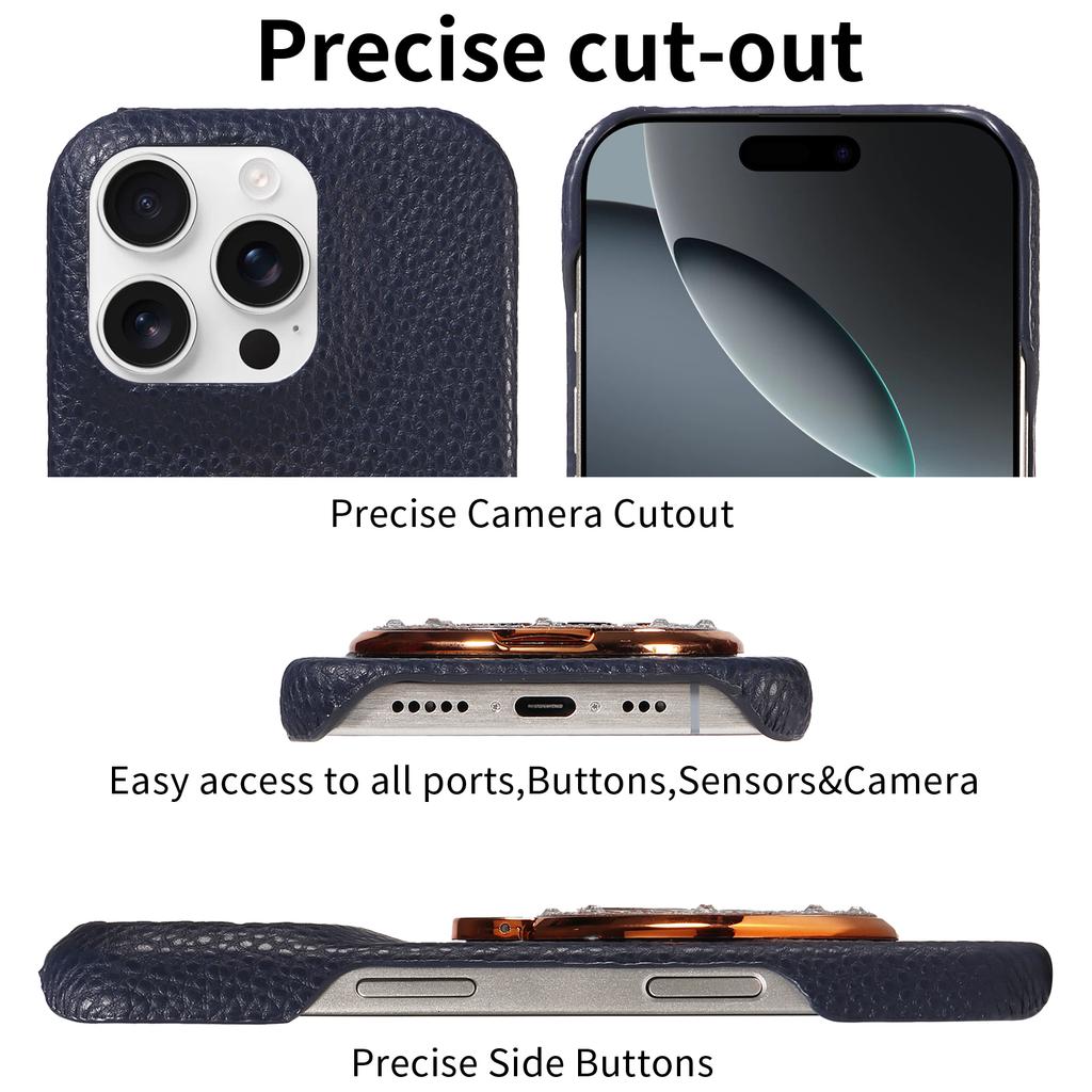 Anti-fall Faux Leather Phone Case with Pressure Relief Swivel Stand for Samsung GalaxyS20 S21 S22 S23 S24 A12 A13 A14 A25 Series