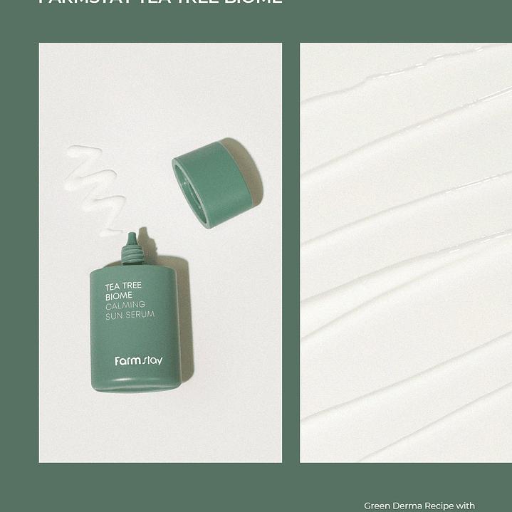 

Farm Stay Tea Tree Biome Calming Sun Serum SPF45+/PA++ 50ml + RANDOM GIFT