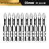 Magnetic Anti-Slip Phillips Head Electric Screwdriver Set - High Hardness, Extended Hex Socket Bits