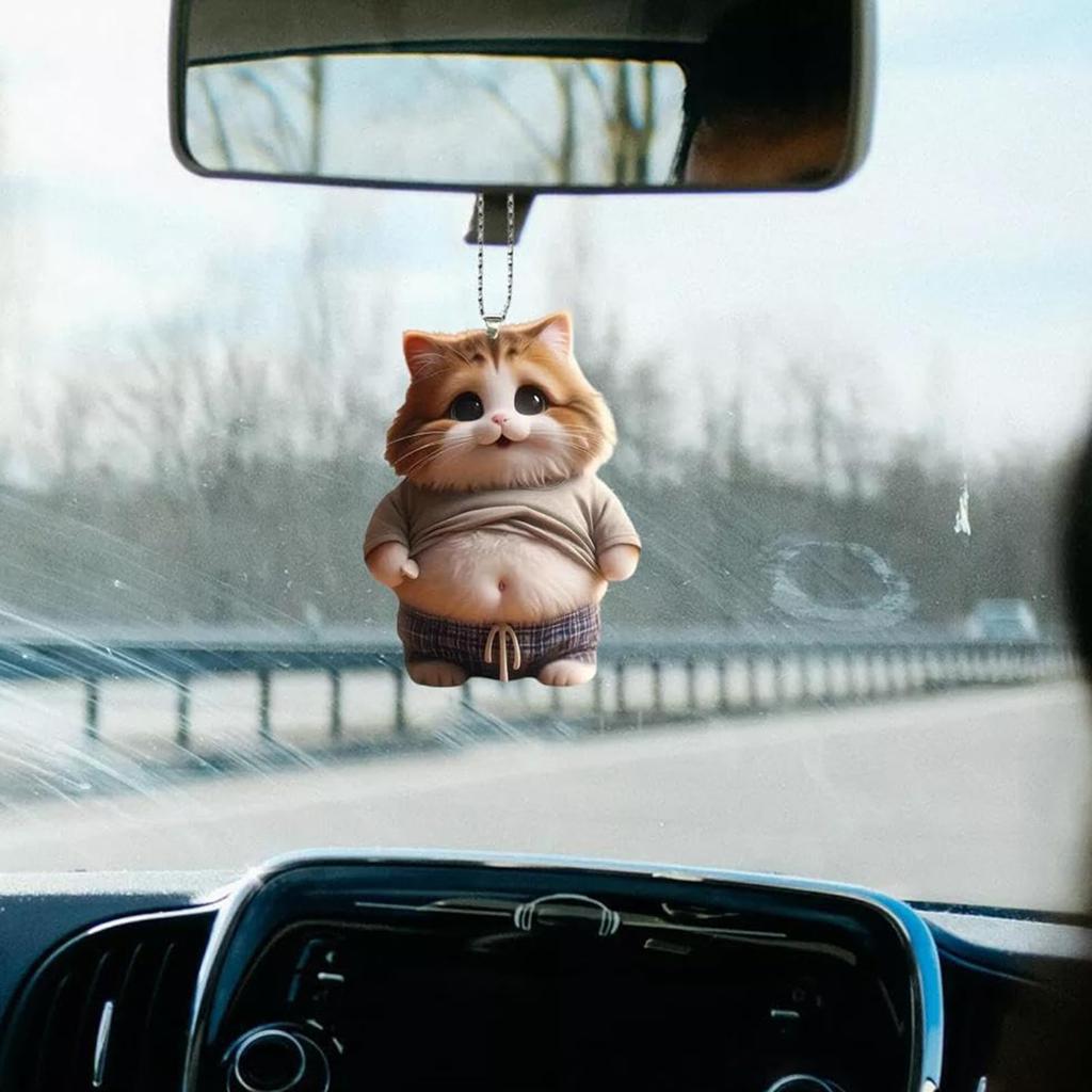 Facial Shiba Inu Keychain, Cute, Scott, 2D Ball Chain, Stomach, Car Rear View Mirror,