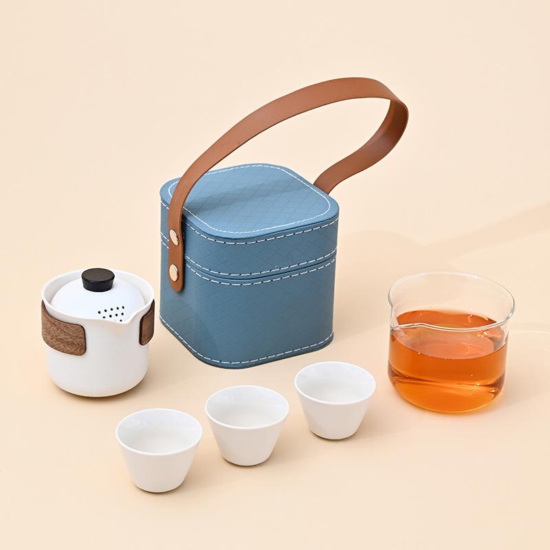 Portable travel tea set, car express cup business gift, annual meeting event souvenir