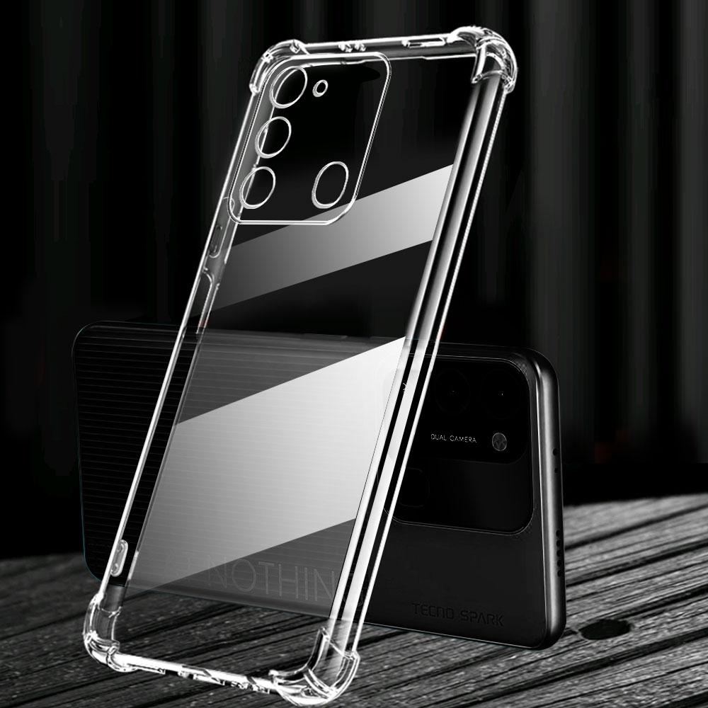 Shockproof Clear Phone Case For Tecno Spark 8C 8P 7T 7 8 Pro Case Soft Silicone Bumper For Tecno Spark 7T 8c 2022 Cover Fundas Tecno Spark 7