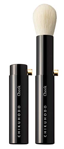 

Authentic Kumano Brush Chikuhodo Portable Series Cheek Brush H-7, Fine Koho Hair, Hiroshima, Makeup Brush