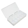 550pcs False Toenail Tips Full Cover Clear Artificial Ultrathin Multi Size Breathable Toe Nail Tips with Storage Box