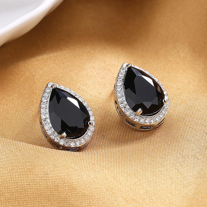 Lindon Femei din aliaj de cupru, zircon, cercei, cercei, pentru femei, cadouri pentru petreceri de nunta