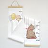 Baby Height Ruler Cartoon Pattern No Odor Cloth Removable Baby Growth Ruler for Children