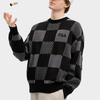 Fila Original Checkered Fashion Warm Pullover Sweater Men Sweater Black F51M519402FBK