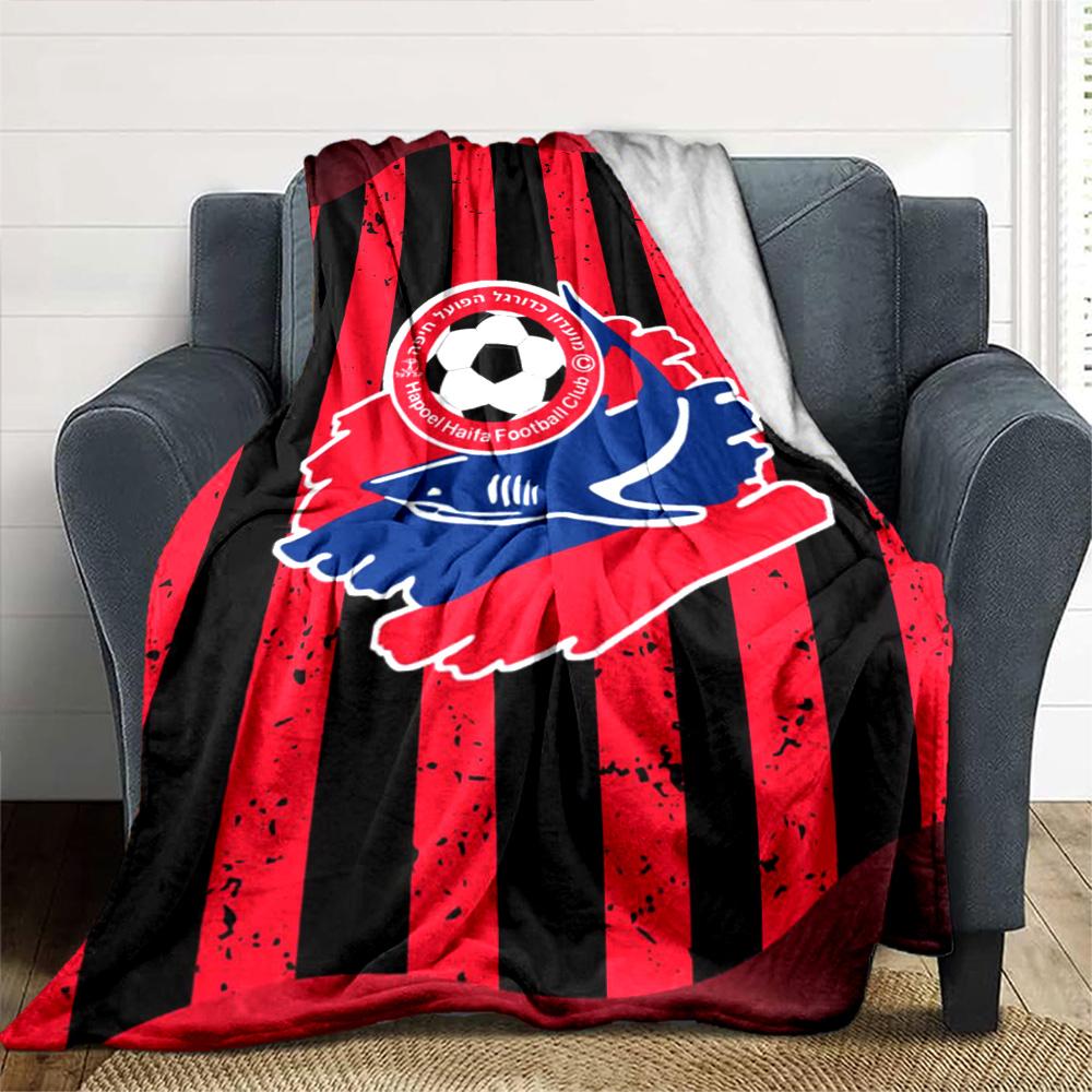 Hapoel Print Flannel Blanket High Quality Warm Comfortable Cover for All Seasons Perfect for Gifts Home Decor