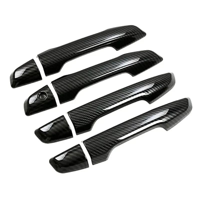 Car Upgrade Decoration Door Handle Cover For Honda CR-V CRV 2017- Carbon Fiber Cars Accessories Exterior Styling