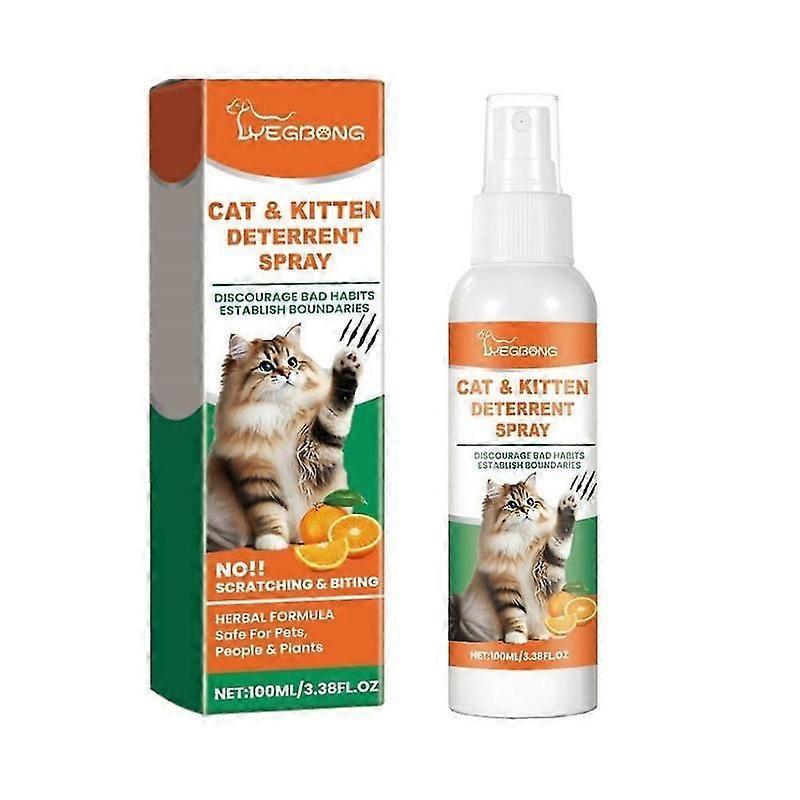 Natural Cat Deterrent Spray for Scratching with Orange Fragrance