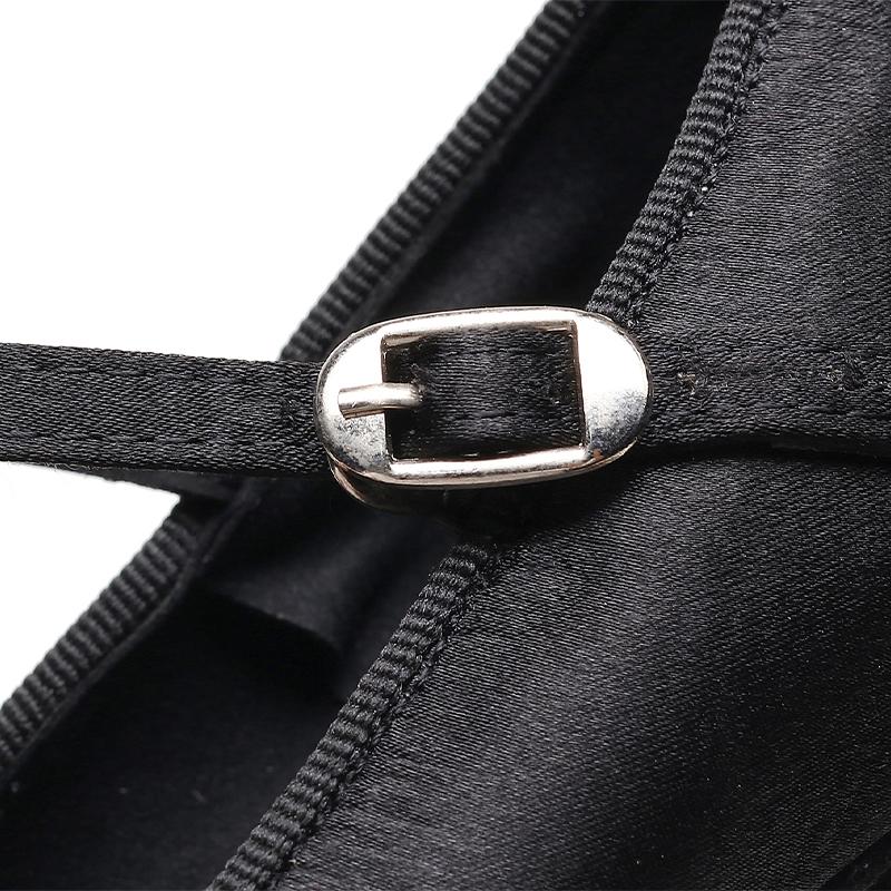 Women Modern Dance Shoes Closed Toe Soft Sole Medium Heels Ballroom Dancing Shoes