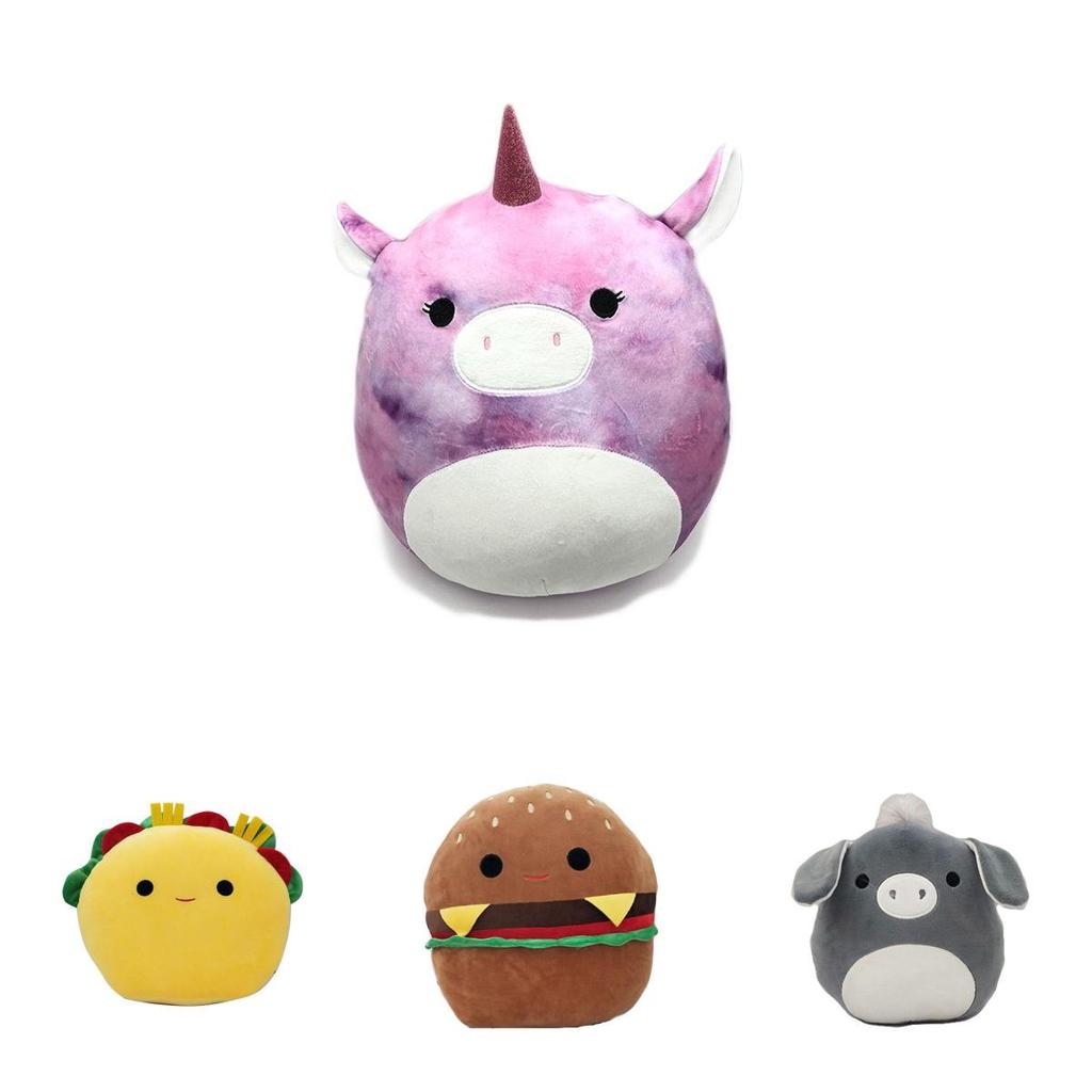 Delightfully Soft Squishmallow Hamburger Plush Toy Large Pillow For Kids And Adults