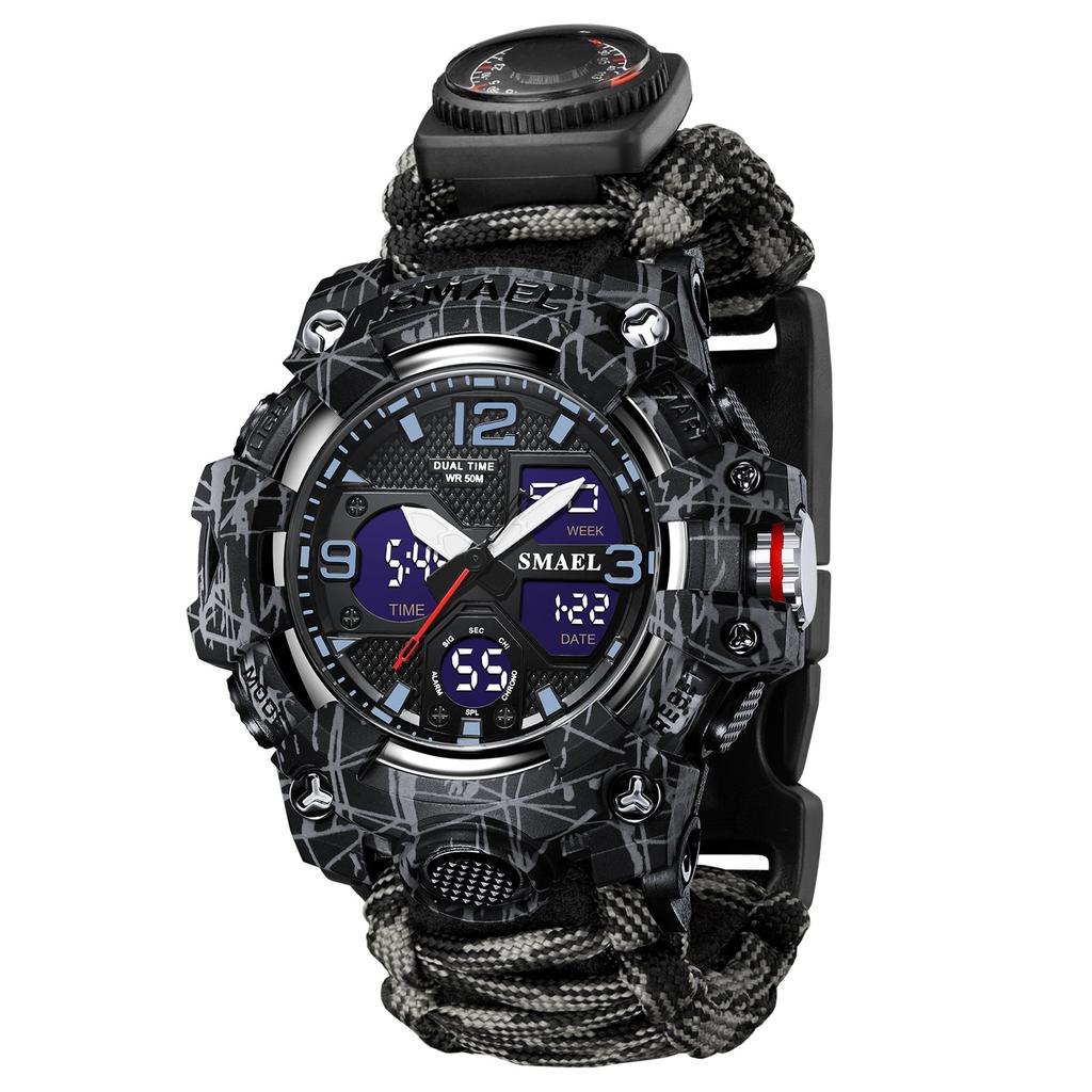 Sportovní hodinky Pánské LED hodinky Nové 50m Vodotěsné Digitální hodinky Nárazuvzdorné Sportovní hodinky pro muže Elektronické