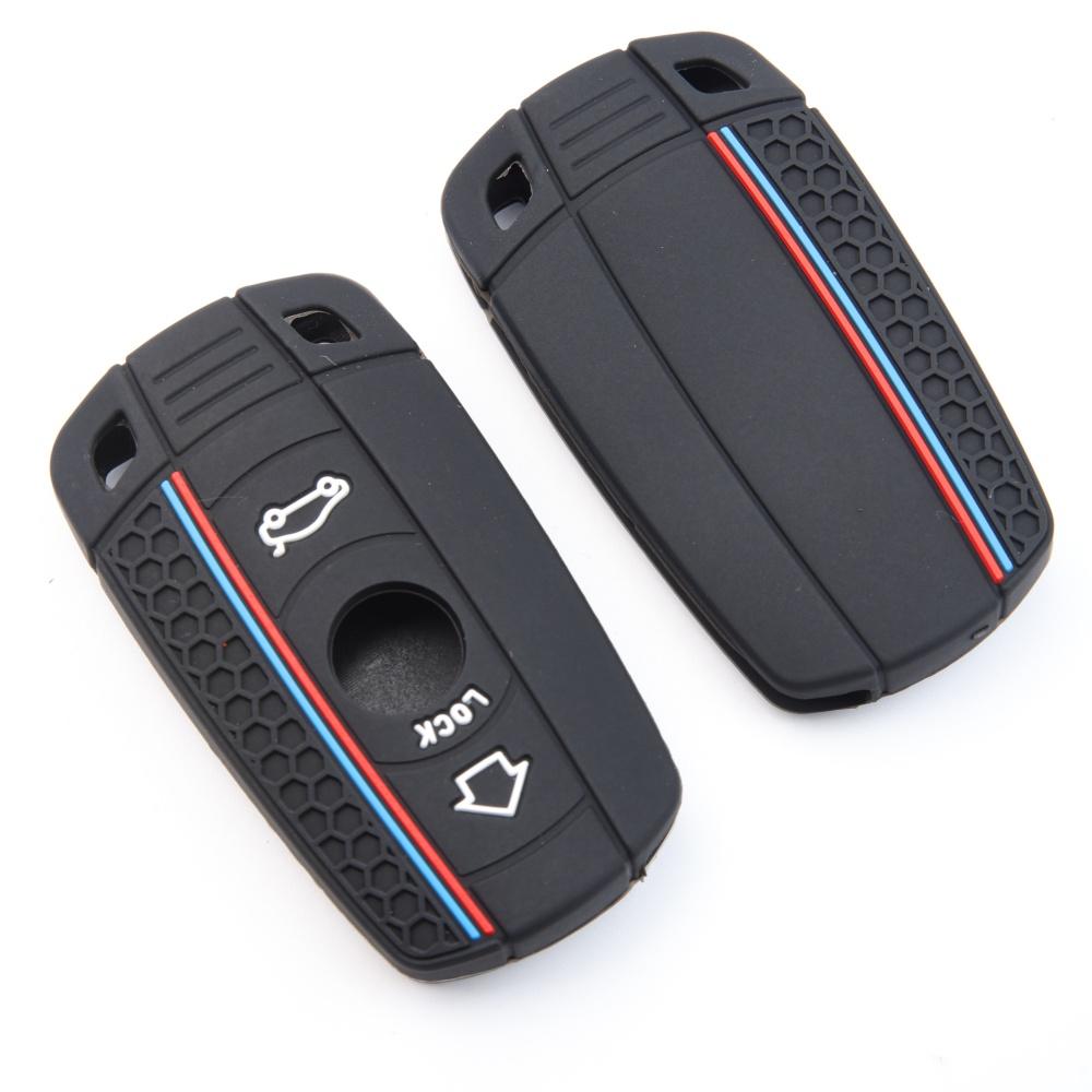 Silicone Car Key Case Cover For BMW E60 E61 E70 E81 E87 E90 E91 E92 X1 X5 X3 1 3 5 6 Series Z4 Key Protector Shell Accessories