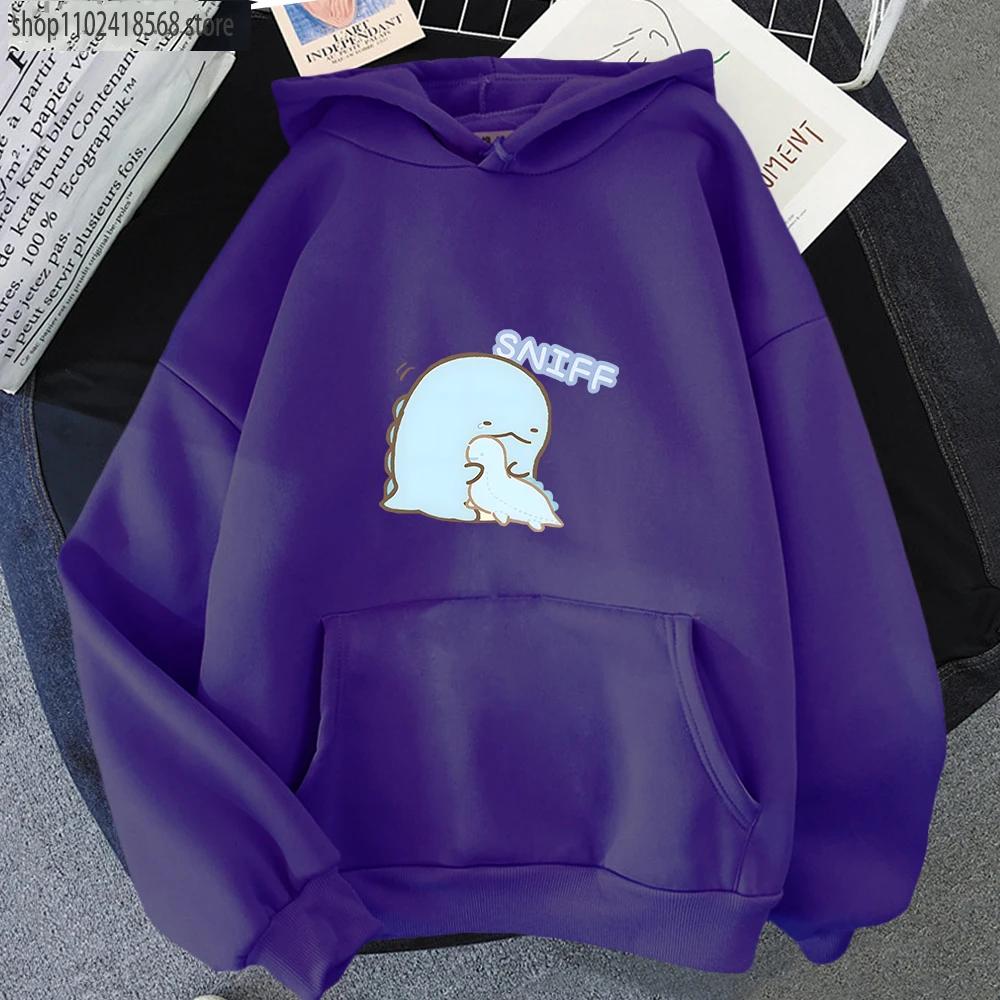 

Dinosaur Hoodies for Women Cartoon Sumikko Gurashi Graphic Sweatshirt Kawaii Girls Clothing Winter Mens Sudadera Clothes 3XL