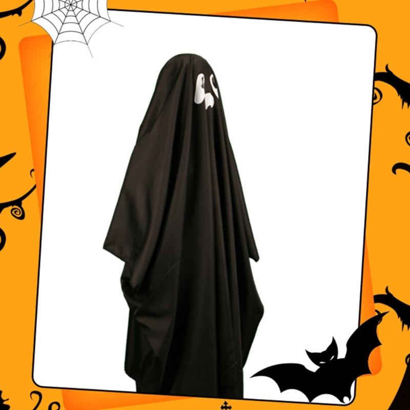 Kids Halloween Scary Hooded Cape, Halloween Scary Cloak Cosplay Costumes Halloween Cape Scary Costume