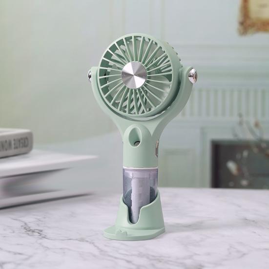 Mini Mist Spray Handheld Fan 100 Speeds Adjustable Portable Summer Misting Cooling Fan USB Rechargeable Travel Outdoor Personal Fan