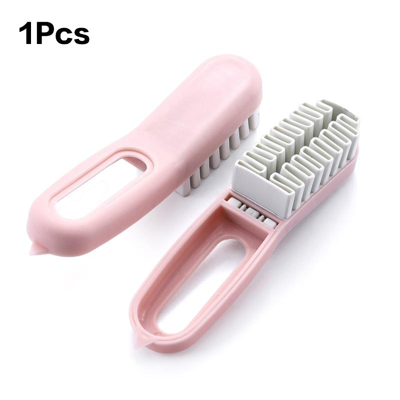 2-In-1 Leather Brush For Suede Boots Bags Scrubber Cleaner White Rubber Crepe Shoe Brush Household Necessary Wall Crevice