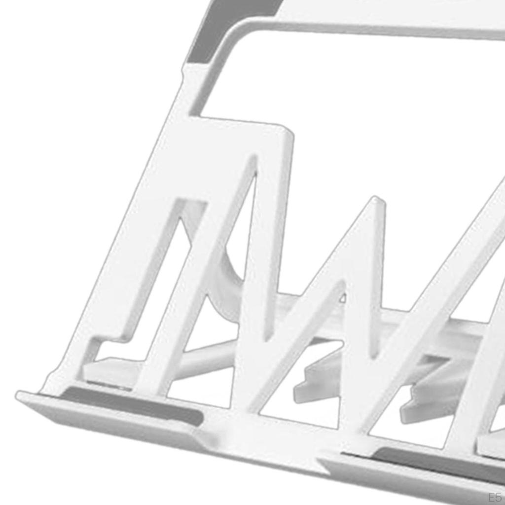Adjustable Laptop Stand Support Bracket Metal Folding Notebook Riser Simple to Open and Assemble