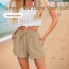 2025 Summer Women's Casual Loose Solid Color Fashion Shorts