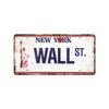Vintage Tin Art with 1530 License Plate Design: Ideal for American - style Background Wall Decor