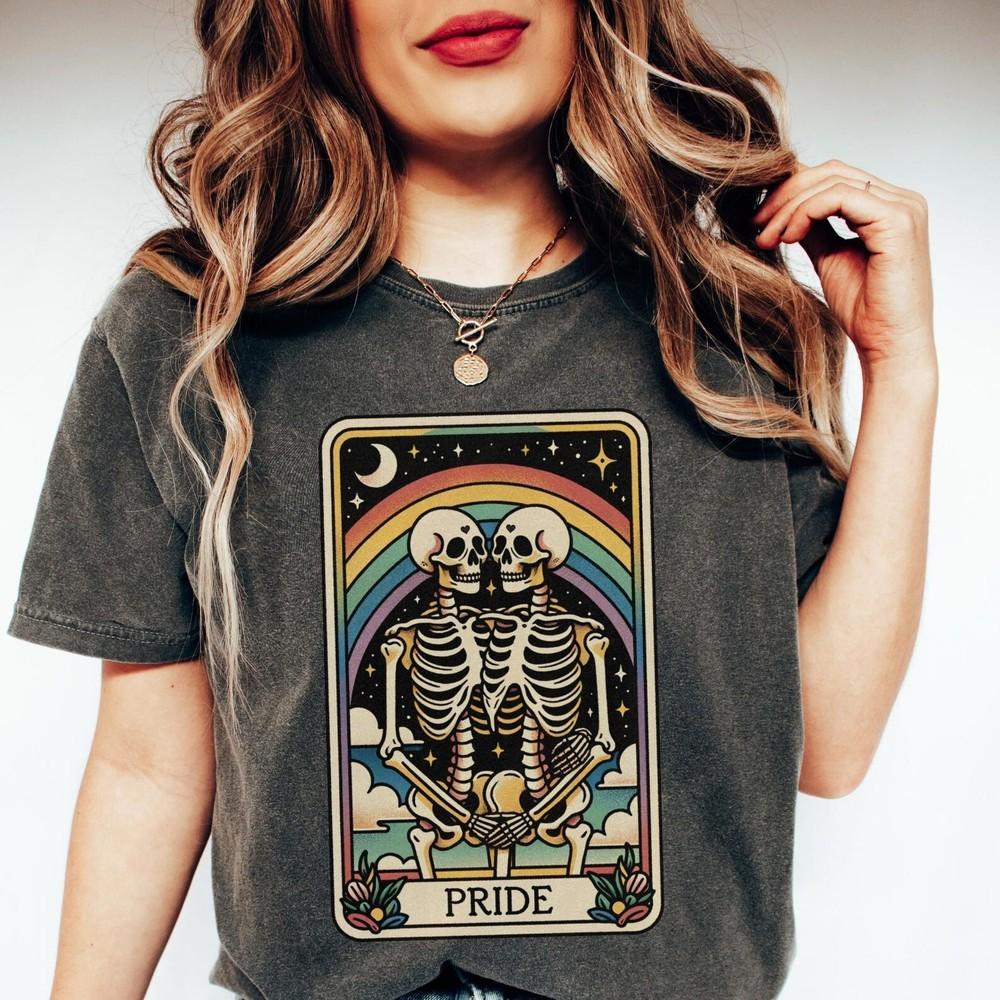 

Rainbow Pride Shirt, LGBTQ+ Pride Tarot Card T-shirt Unisex T-Shirt XL