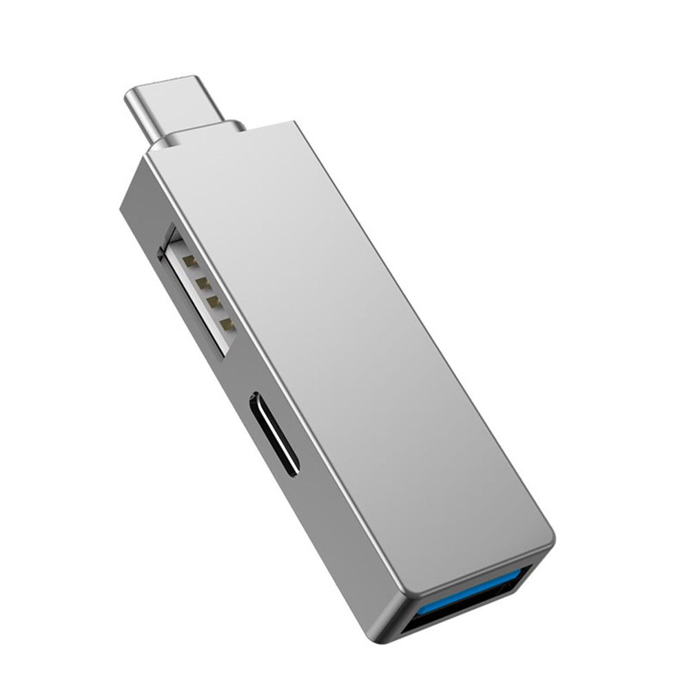 

WIWU Alpha T02 Pro Type-C Male to PD USB-C+Dual USB Female Adapter 3-In-1 Converter As Shown A
